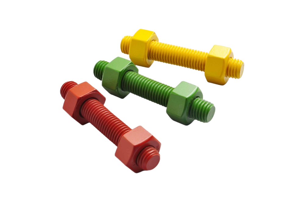PTFE/特氟龙涂层牙条配螺母